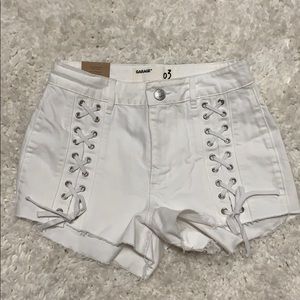 Garage white jean shorts. Never worn!